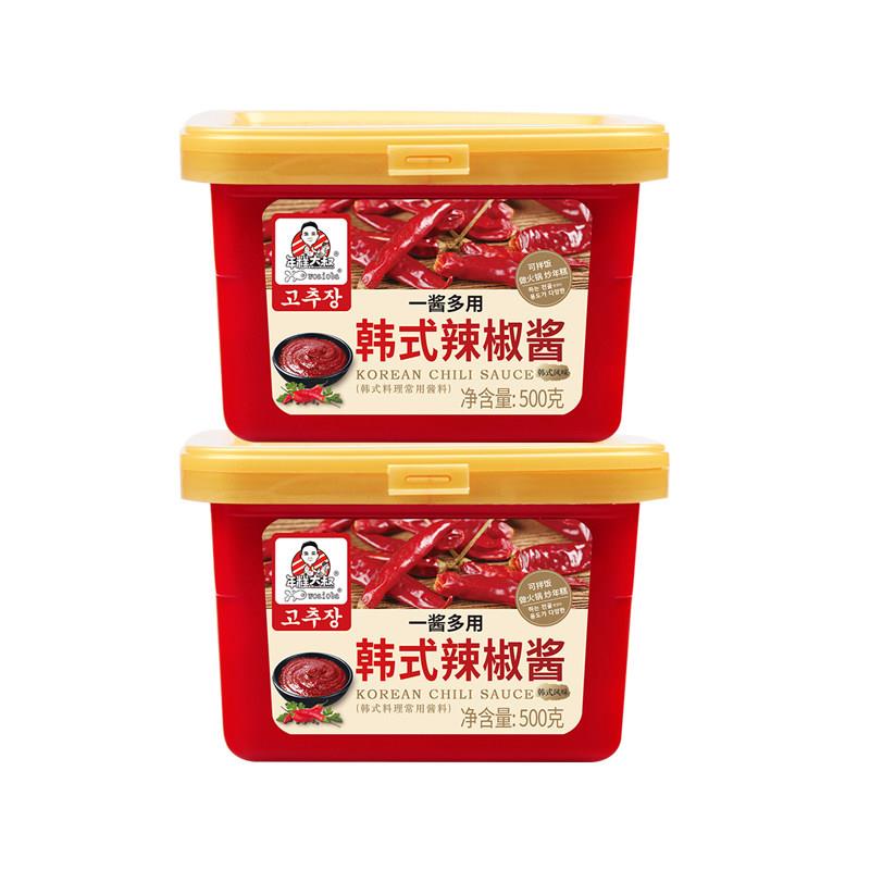 韩式辣酱拌饭酱炒年糕酱石锅拌饭酱韩国辣椒酱韩式辣酱甜辣酱500g