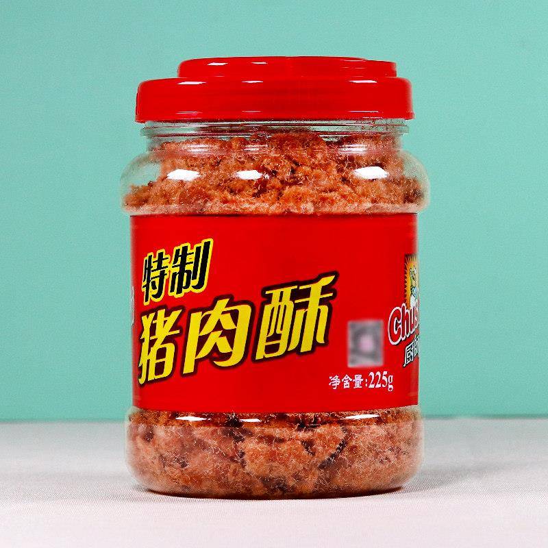 厨师肉松儿童营养猪肉酥225g罐福建特产猪肉松原味面包寿司烘焙