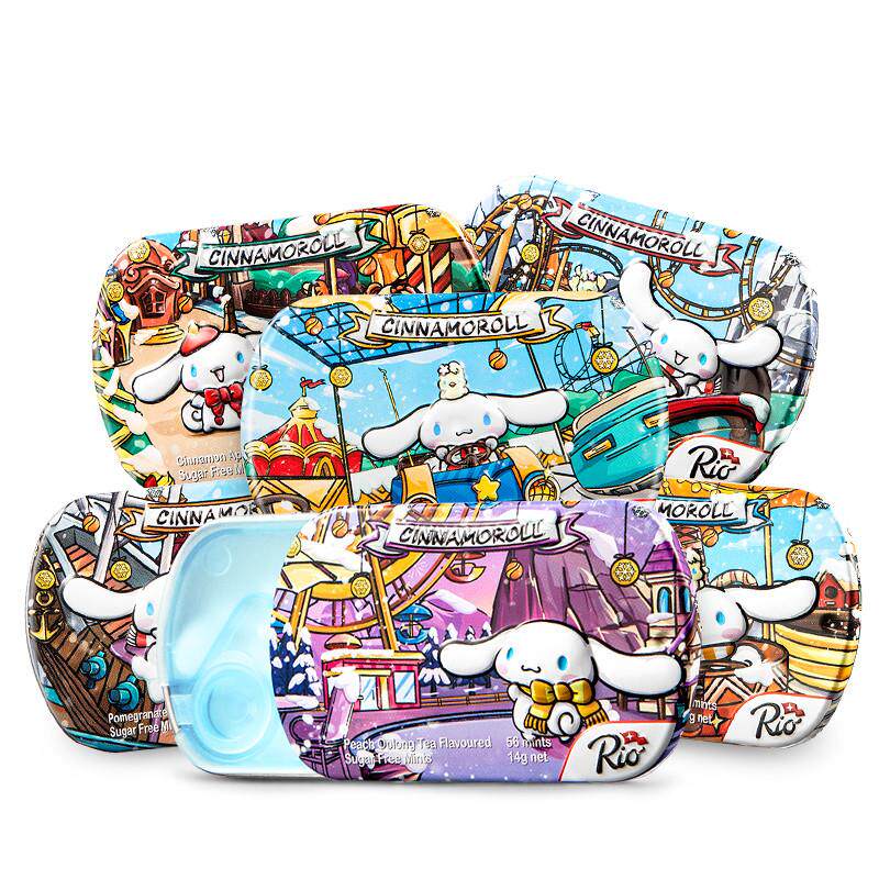 Rio无糖薄荷糖HelloKitty联名款三丽鸥国潮水果糖接吻糖清新口气