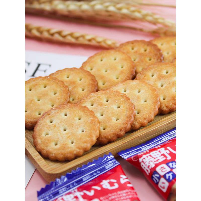 藤野一村海盐饼干袋装北海道风味南乳米勒单独包装网红日式小圆饼