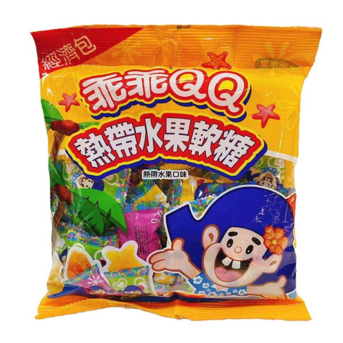 台湾乖乖QQ水果软糖190g袋装经济包综合水果热带水果口味