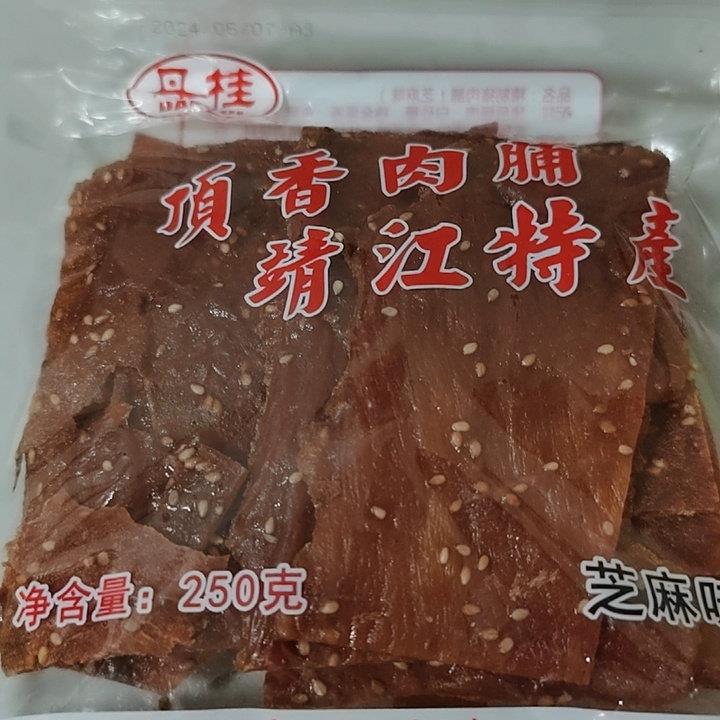 丹桂靖江特产肉类零食丹桂猪肉脯250g肉干 干付片顶香猪肉干 干原