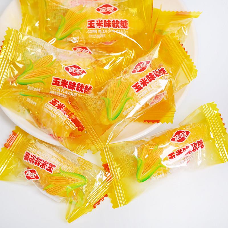 水果味怀旧软糖金冠玉米软糖橡皮糖结婚喜糖怀旧老式休闲零食