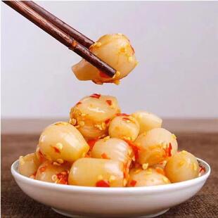 湖南特产藠头酸甜酸辣水晶荞头罐装新鲜剁椒腌制开胃下饭菜咸菜