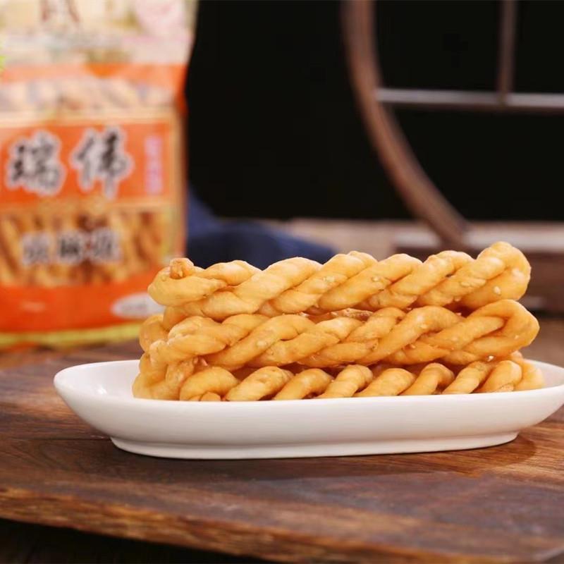 河南特色贡麻花酥脆香辣味咸香味贡麻花休闲零食民权贡麻花