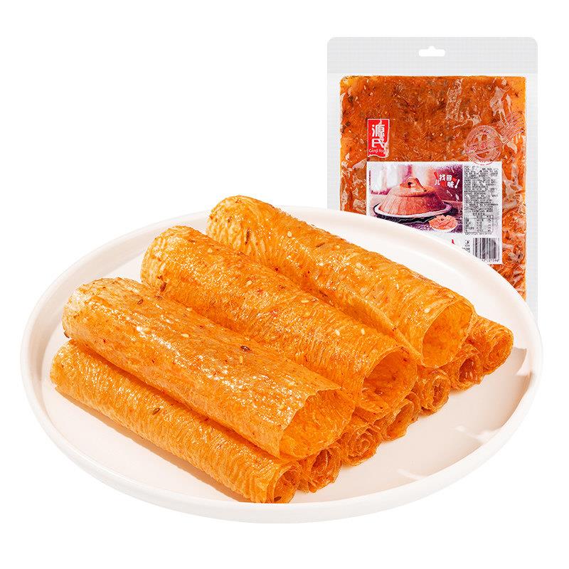 源氏辣条豆干 干素食豆筋老式大辣片香辣豆皮80后儿时怀旧休闲 零
