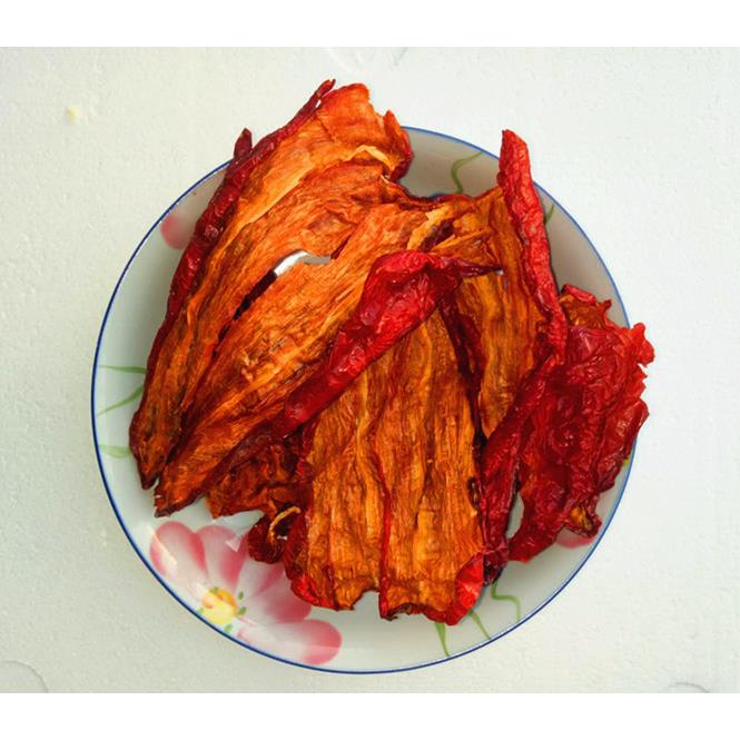 辣子鸡拌面新疆大辣椒皮焉耆去籽肉辣皮子干辣椒大盘鸡拌面炒肉炒