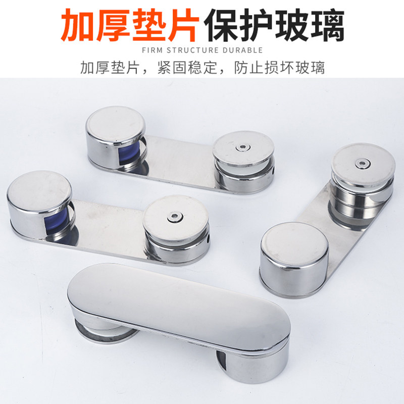 淋浴房配件滑轮浴室玻璃门卫生间移门滑轮上挂轮侧挂轮304不锈钢