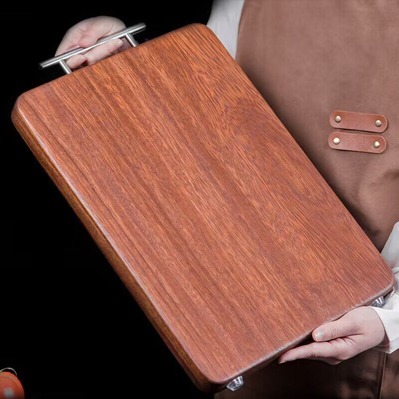 进口黑金檀木菜板实木家用案板防霉抗菌砧板双面粘板高硬度切菜板