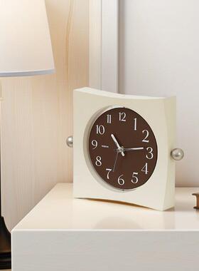 ins轻奢时尚桌面时钟电视柜装饰摆饰客厅玄关卧室高级感静音座钟