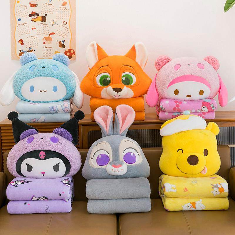卡通可爱空调被睡觉抱枕毯子二合一腰靠垫办公室午睡枕车载毛毯,居家布艺,抱枕被,淘宝优惠券,粉丝福利购,淘宝优惠卷