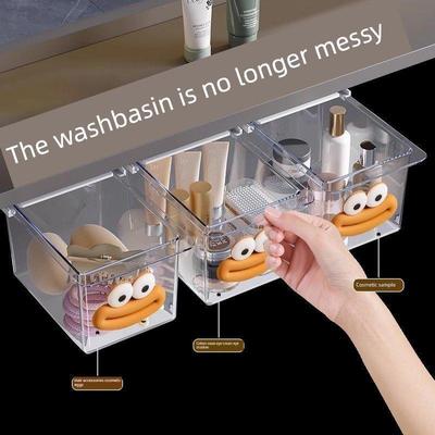 收纳箱收纳镜柜收纳柜抽屉式浴室浴室棉签透明卸妆水浴室柜收纳架