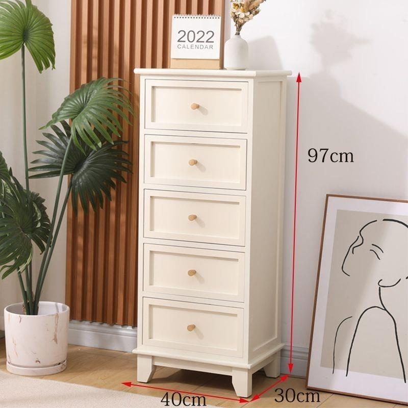 实木五斗柜客厅边角柜抽屉储物柜卧室床头柜收纳迷你木质窄小柜子
