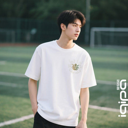 爱奇葩 原创中国国潮t恤青铜文创纯棉时尚短袖圆领打底衫情侣衫