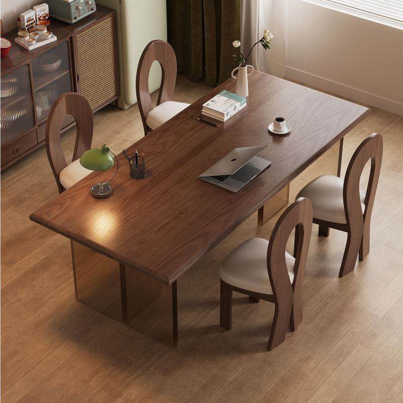 国补实木长条书桌客厅压克力大板桌餐桌一体家用双人办公桌学习桌,住宅家具,电脑桌,淘宝优惠券,粉丝福利购,淘宝优惠卷