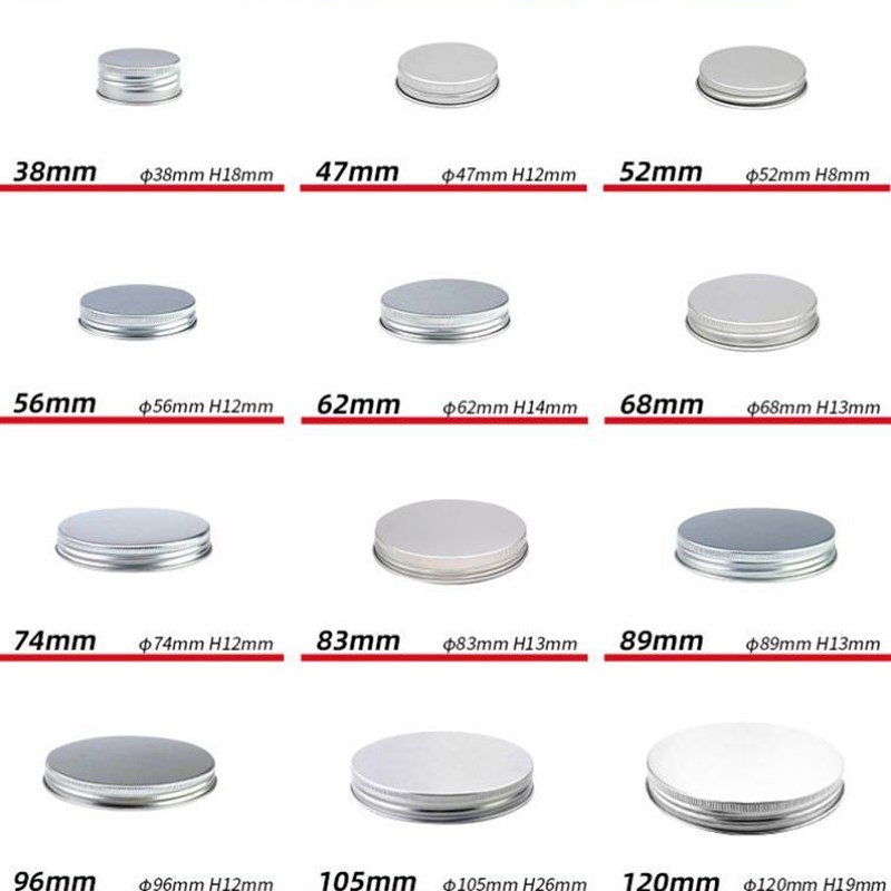 鑫展铝盖38螺纹盖68金属盖89定做62订做83铝盒铝盖厂家 拍1发200