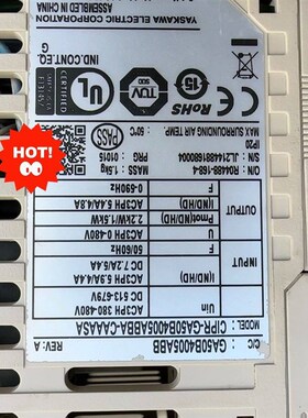 安川变频器GA500CIPR-GA50B4005A-C