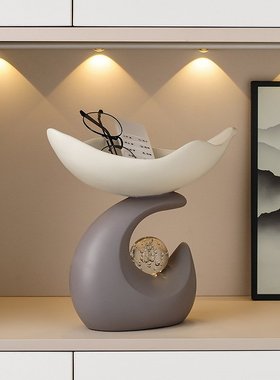 轻奢现代时来运转摆件玄关柜钥匙桌面收纳高级感装饰品乔迁礼物