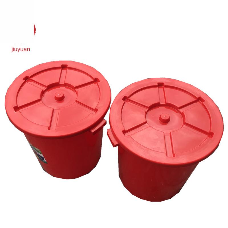 加厚100升大白桶带盖工业环卫塑料筒户外垃圾桶环保桶