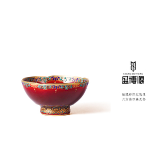 郎红茶杯c主人杯珐琅彩单杯茶杯女士个人杯手工手绘敦煌品茗杯