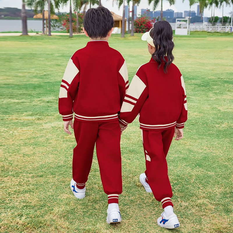 秋冬小学生校服夏季国风套装幼儿园园服洋气中式儿V童学院运动班