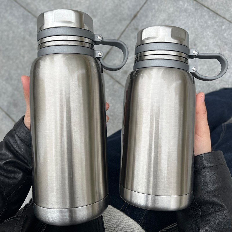 大容量不锈钢保温杯男女户外便携水杯316车S载运动大口泡茶壶