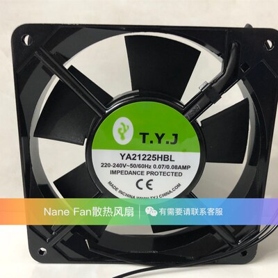 全新TYJ YA21225HBL 220-240-50/60HZ 0.07/0.08AMP变频器风扇