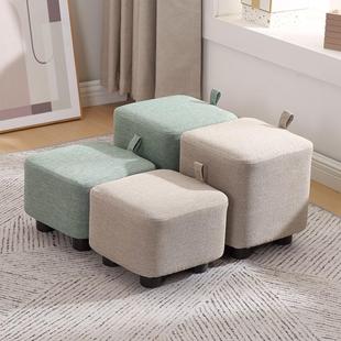 小凳子按摩师木质小方凳喝茶脚凳沙发凳家用小墩子玄关时尚技师L