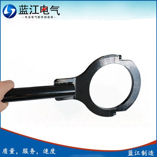 蓝江 机器人管线包配件六轴网球拍钣金法兰前端连接器黑色喷塑