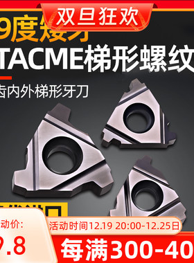 29度梯形螺纹刀片艾克姆16ER内外STACMEt型牙刀矮牙三角数控刀片