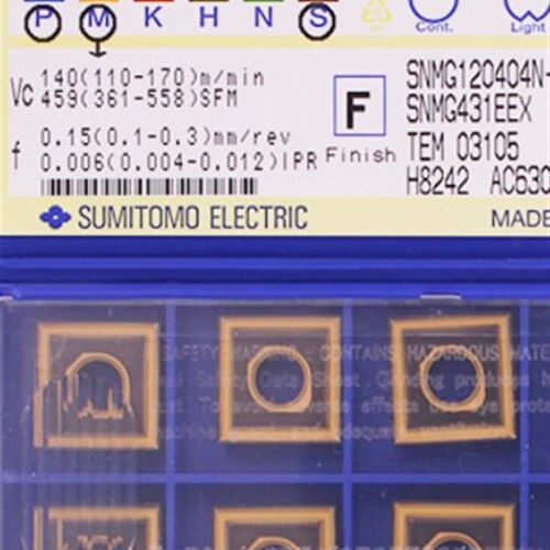 日本住友四方形数控车刀片SNMG120404 SNMG120408N EX AC630M
