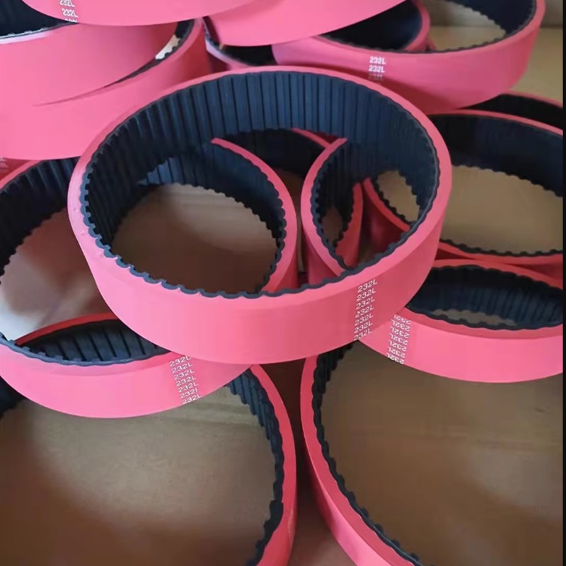 包装机拉膜机皮带T10-660同步带红胶-宽度18\25\30mm橡胶一体硫化