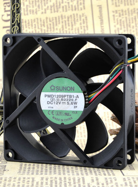 SUNON9025 9CM 风扇 PWM 四线转5针 大风量风扇 PMD1209PTB1-A