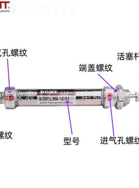 DMONT东特A16*25/150/75/100/125/50AWLE16X300/20M0不锈钢迷你气