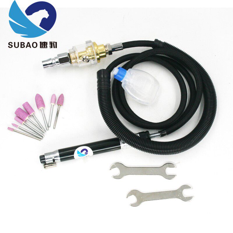 速豹380可调速气动打磨机迷你抛光机风磨笔玉石雕刻机雕注油器