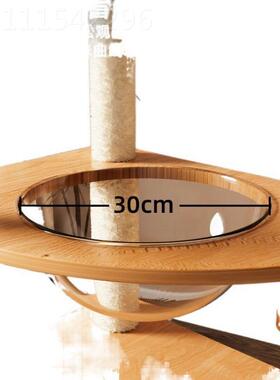 架家用一体猫JAX咪猫爬架猫剑窝树用猫爬架麻柱型爬太空舱子猫大