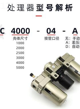 气压源处理1器联件VBO三联件AC二2010-02/300-03过滤调阀油水分离