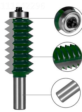 宇盛1柄工多齿型刀榫合刀墨12x20x24绿2色木刀具削铣槽波浪刀拼接