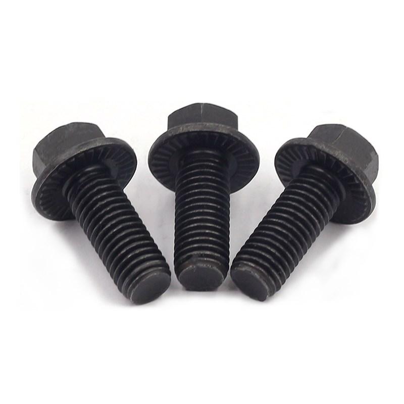 10.9级六角法兰面螺栓GB5787带垫螺丝汽车螺丝M5M6M8M10M12M14M16