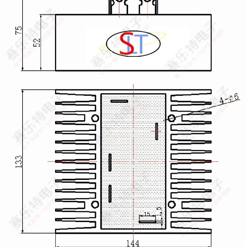 三相整流桥SQL200A-16 200A1600V 自带散热器 SQL200A 桥式整流器