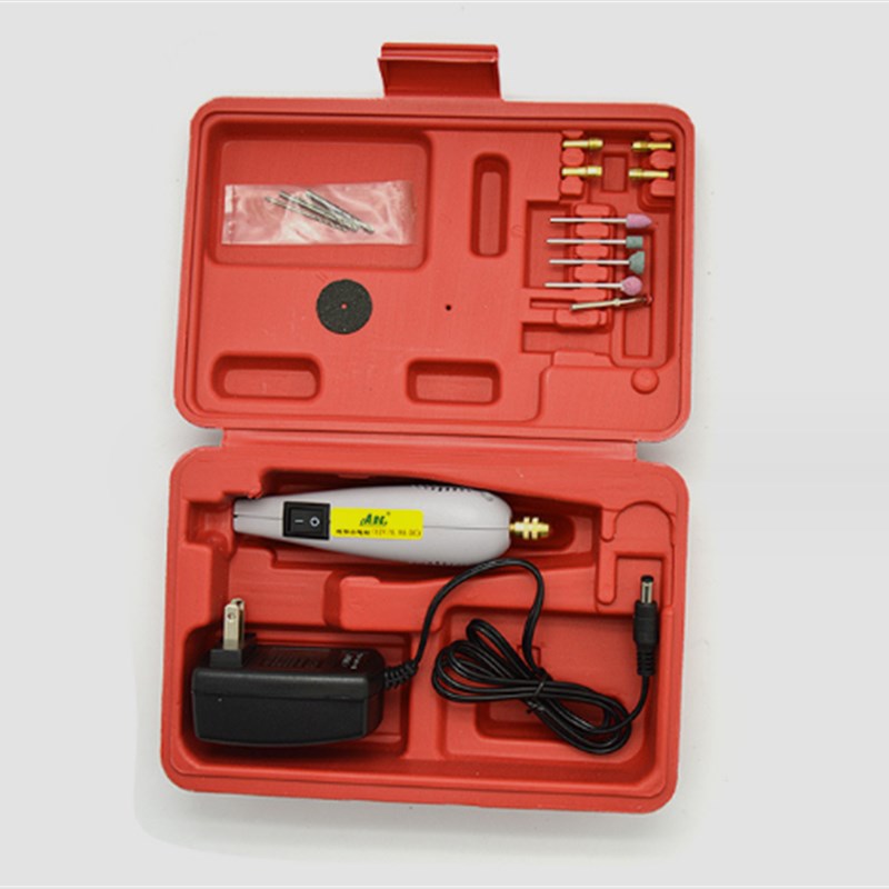 迷你电钻组 PCB打磨微型手钻手工电磨抛光机打孔DIY雕刻套装工具