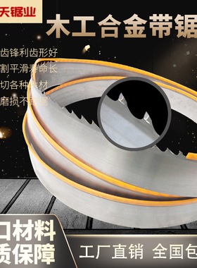 进口木工带锯条钨钢锯条硬质合金锯条立式卧式龙门锯条机用锯条