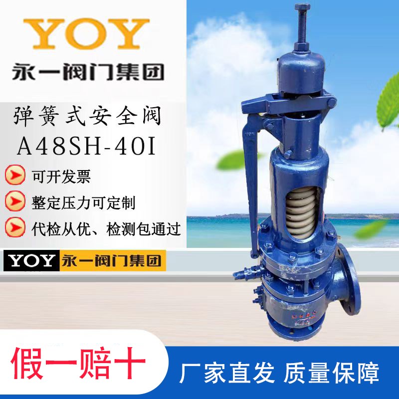 YOY永一安全阀 A48SH-40I   DN80   带散热器