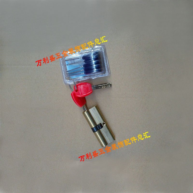 防盗门锁芯/AB锁锁芯/安全更可靠/全长60-110mm/防盗门锁心 全铜