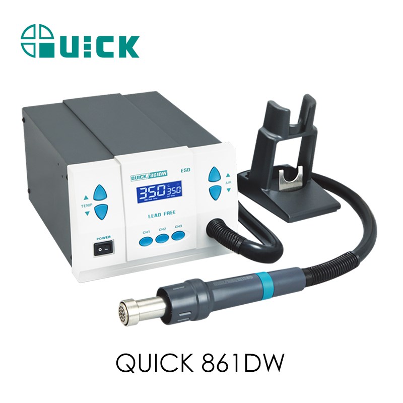 QUICK快克861DW热风枪大功率电子维修专用热风枪工业级热风焊接枪