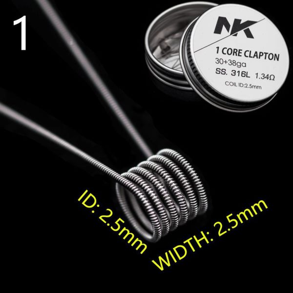 SS.316L不锈钢温控发热丝花丝clapton线圈prebuilt coil