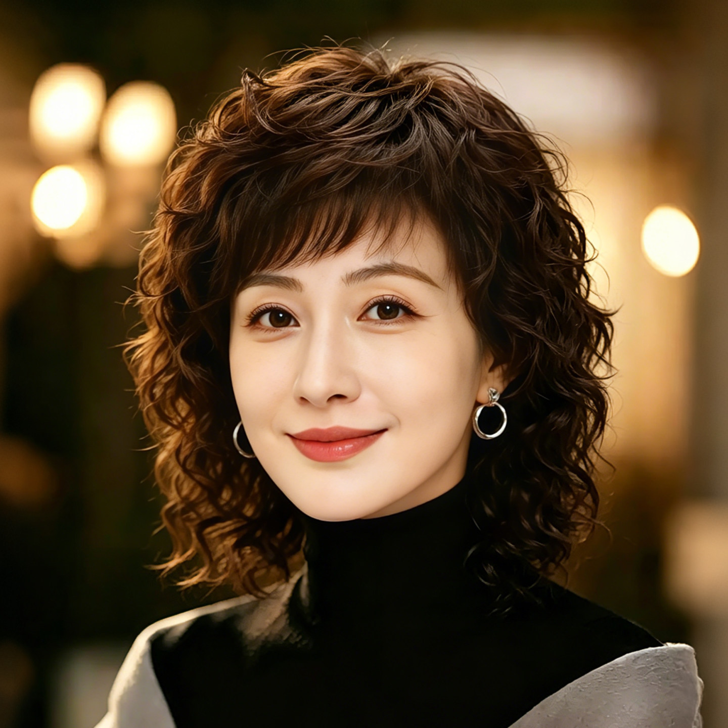 假发长卷发女真人发丝中老年妈妈款假头发自然减龄全头套真发短发图片