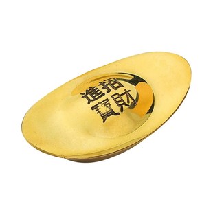 金条镇纸书法金锭镇纸尺小摆件笔搁笔架金属元宝压纸压条文房四宝