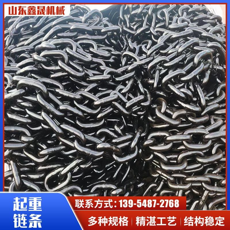 矿用圆环链条G80锰钢起重链条国标钢链铁链葫芦链条高强度负重链