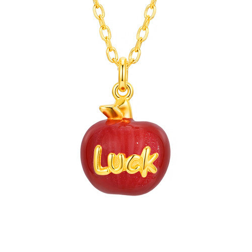 环冠黄金幸运平安果吊坠一帆风顺赠礼纪念足金999